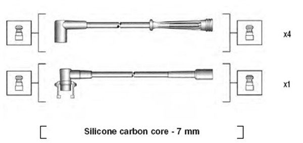 Zündleitungssatz Magneti Marelli 941145130710 von Magneti Marelli