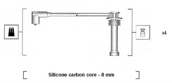 Zündleitungssatz Magneti Marelli 941185360787 von Magneti Marelli