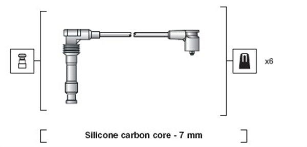 Zündleitungssatz Magneti Marelli 941318111050 von Magneti Marelli