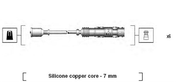 Zündleitungssatz Magneti Marelli 941455010942 von Magneti Marelli