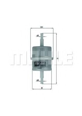 Mahle Knecht KL 63 OF Kraftstofffilter von Mahle Knecht