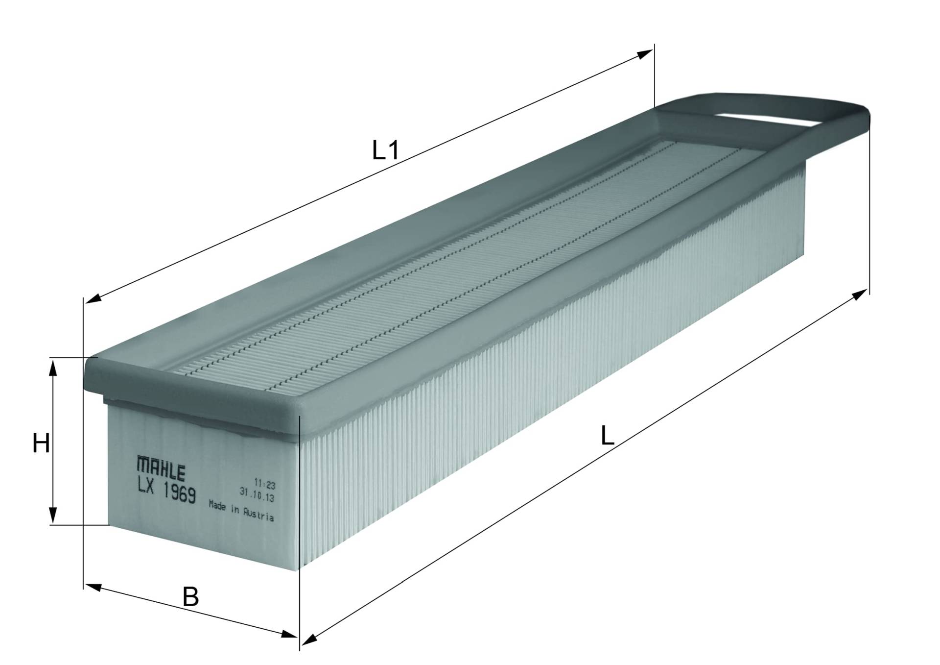 Mahle Knecht LX 1969 Luftfilter von MAHLE