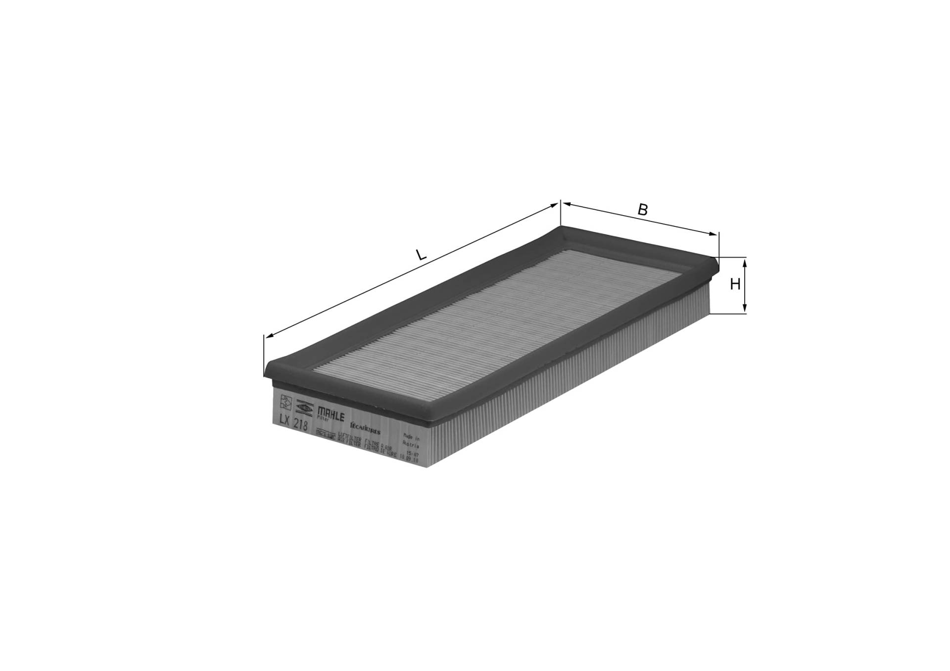 Knecht LX 218 Luftfilter von MAHLE