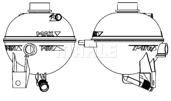 Ausgleichsbehälter, Kühlmittel Mahle Original CRT 13 000S von Mahle Original