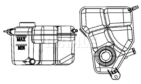 Ausgleichsbehälter, Kühlmittel Mahle Original CRT 133 000S von Mahle Original