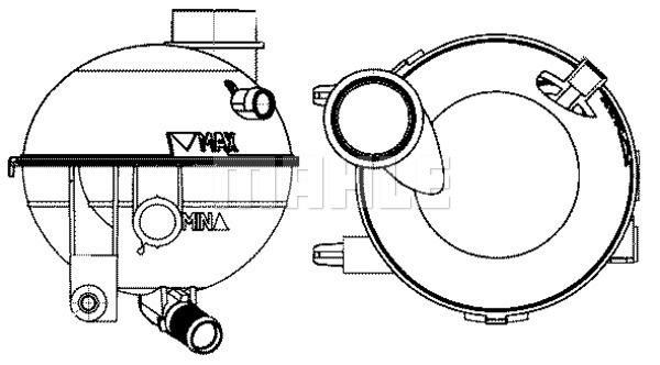 Ausgleichsbehälter, Kühlmittel Mahle Original CRT 14 000S von Mahle Original