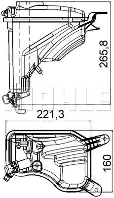 Ausgleichsbehälter, Kühlmittel Mahle Original CRT 207 000S von Mahle Original