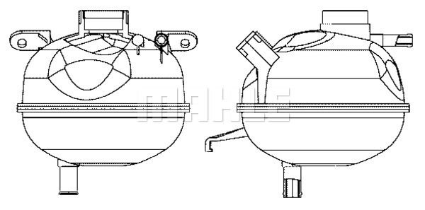 Ausgleichsbehälter, Kühlmittel Mahle Original CRT 7 000S von Mahle Original