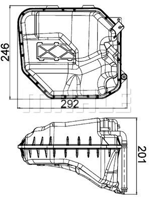 Ausgleichsbehälter, Kühlmittel Mahle Original CRT 9 000S von Mahle Original