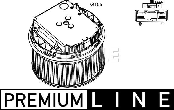 Innenraumgebläse Mahle Original AB 262 000P von Mahle Original