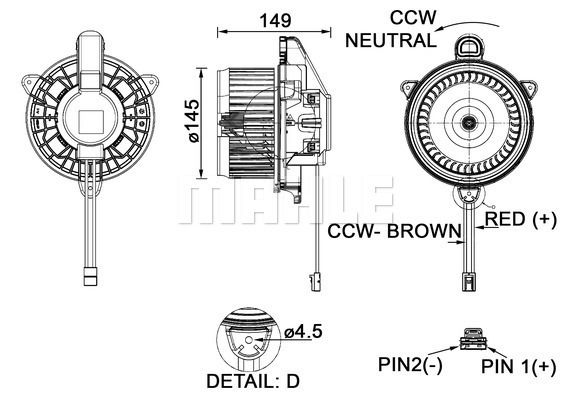 Innenraumgebläse Mahle Original AB 277 000P von Mahle Original