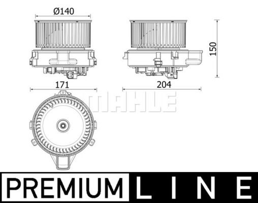 Innenraumgebläse Mahle Original AB 284 000P von Mahle Original