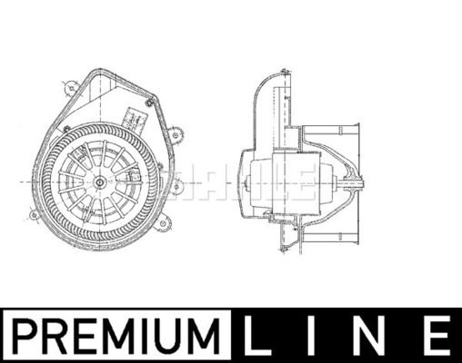 Innenraumgebläse Mahle Original AB 54 000P von Mahle Original