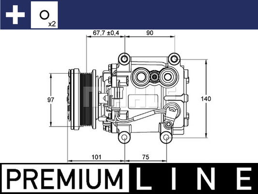 Kompressor, Klimaanlage Mahle Original ACP 1099 000P von Mahle Original