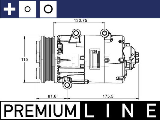 Kompressor, Klimaanlage Mahle Original ACP 1331 000P von Mahle Original