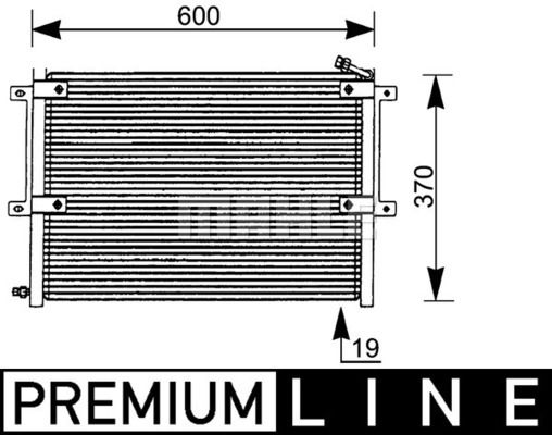 Kondensator, Klimaanlage Mahle Original AC 171 000P von Mahle Original