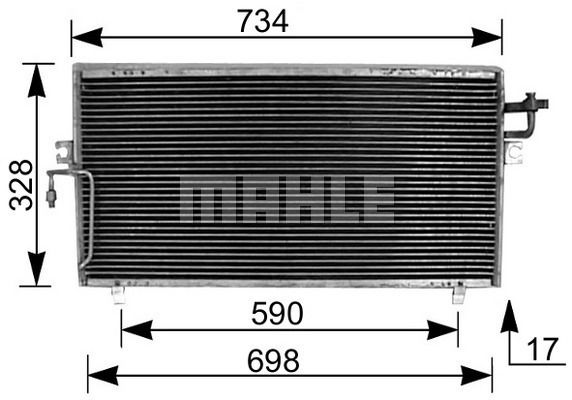 Kondensator, Klimaanlage Mahle Original AC 187 000S von Mahle Original