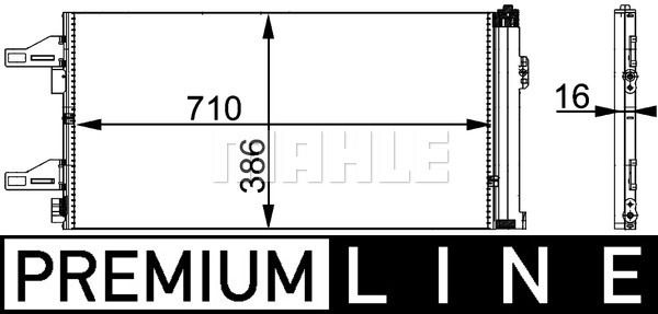 Kondensator, Klimaanlage Mahle Original AC 363 000P von Mahle Original