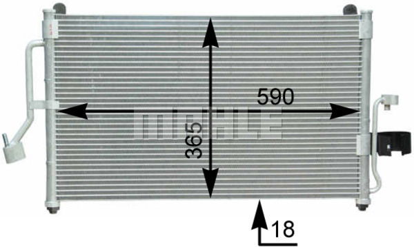 Kondensator, Klimaanlage Mahle Original AC 418 000S von Mahle Original