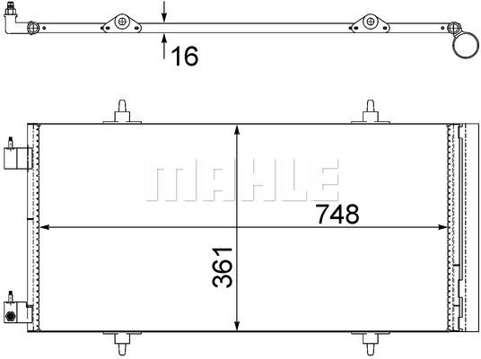 Kondensator, Klimaanlage Mahle Original AC 465 000S von Mahle Original