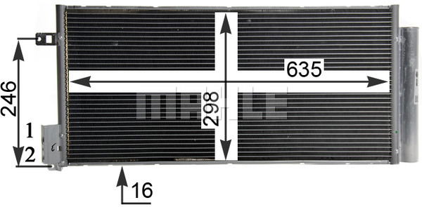 Kondensator, Klimaanlage Mahle Original AC 505 001S von Mahle Original