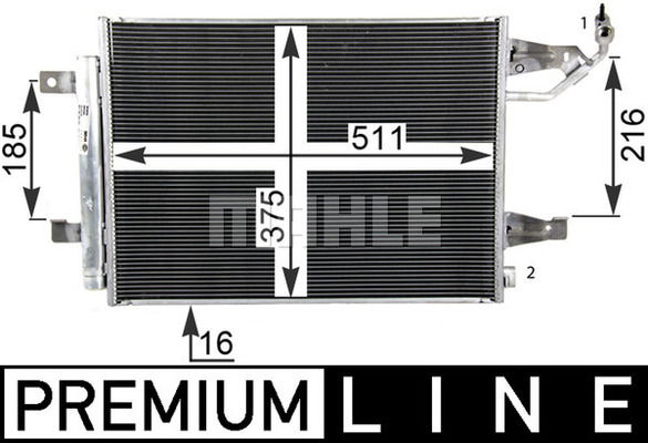 Kondensator, Klimaanlage Mahle Original AC 509 000P von Mahle Original