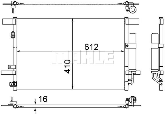 Kondensator, Klimaanlage Mahle Original AC 557 000S von Mahle Original