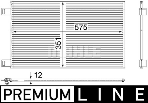 Kondensator, Klimaanlage Mahle Original AC 569 000P von Mahle Original