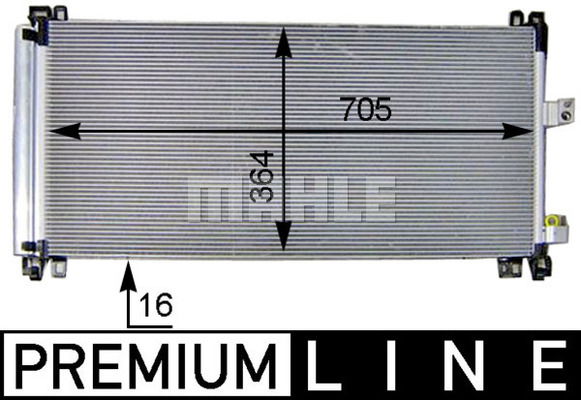 Kondensator, Klimaanlage Mahle Original AC 597 000P von Mahle Original