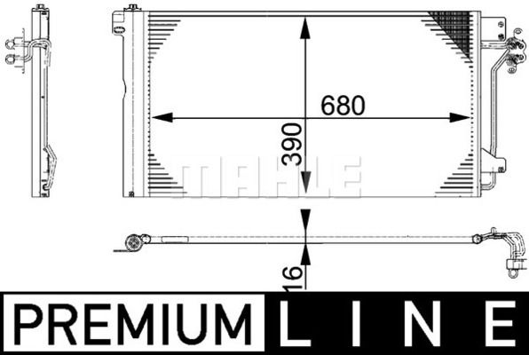 Kondensator, Klimaanlage Mahle Original AC 672 000P von Mahle Original