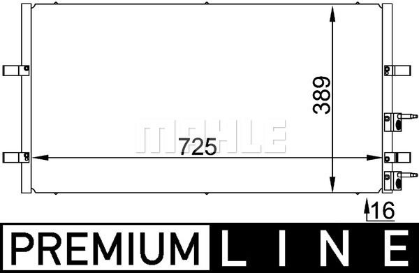 Kondensator, Klimaanlage Mahle Original AC 695 000P von Mahle Original