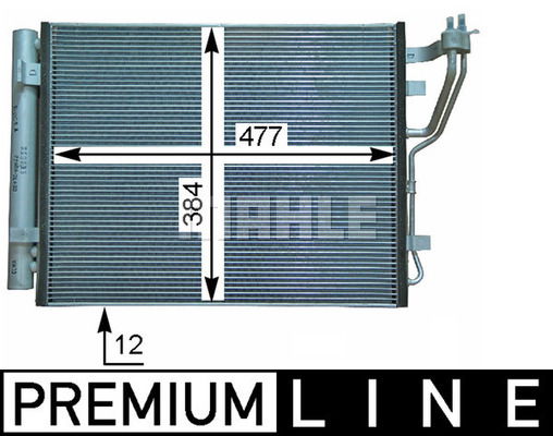 Kondensator, Klimaanlage Mahle Original AC 709 000P von Mahle Original