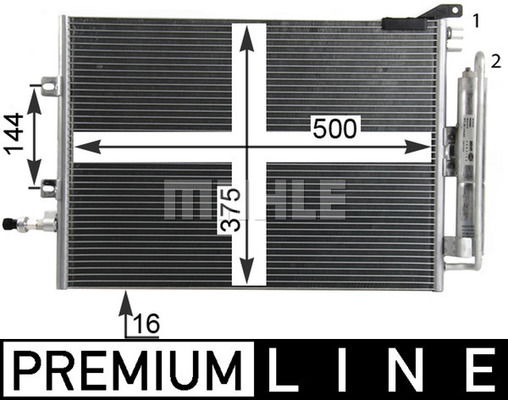 Kondensator, Klimaanlage Mahle Original AC 720 000P von Mahle Original