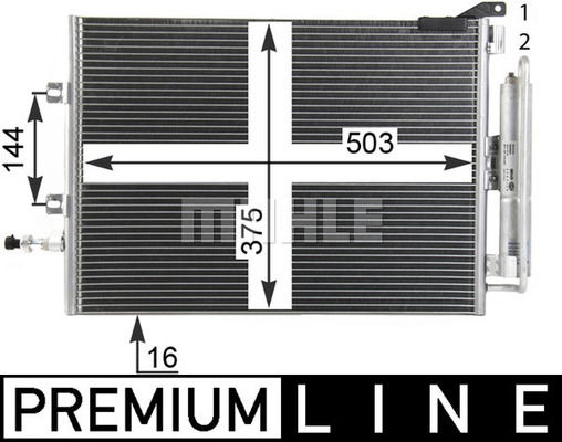 Kondensator, Klimaanlage Mahle Original AC 721 000P von Mahle Original