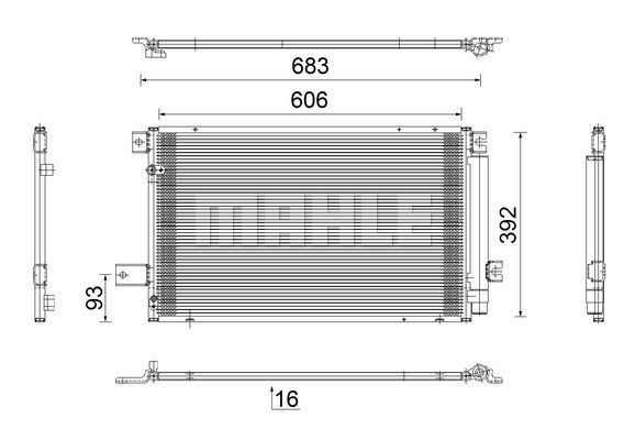 Kondensator, Klimaanlage Mahle Original AC 819 000S von Mahle Original