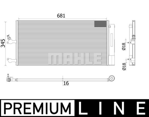 Kondensator, Klimaanlage Mahle Original AC 942 000P von Mahle Original