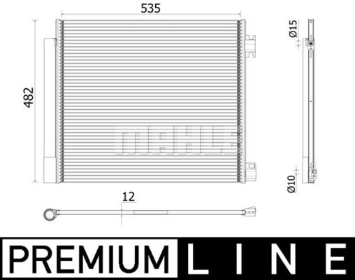 Kondensator, Klimaanlage Mahle Original AC 944 000P von Mahle Original