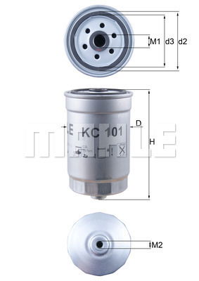 Kraftstofffilter Mahle Original KC 101 von Mahle Original