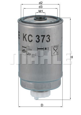 Kraftstofffilter Mahle Original KC 373 von Mahle Original