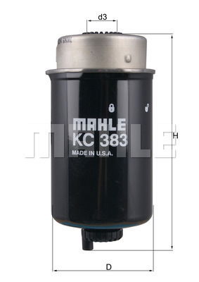 Kraftstofffilter Mahle Original KC 383 von Mahle Original