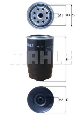 Kraftstofffilter Mahle Original KC 623 von Mahle Original