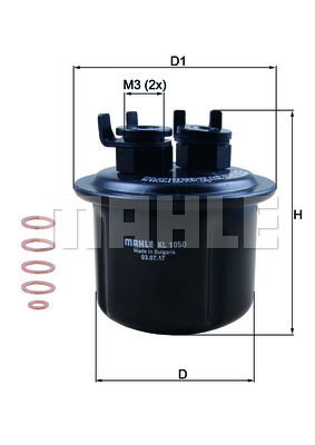 Kraftstofffilter Mahle Original KL 1050D von Mahle Original