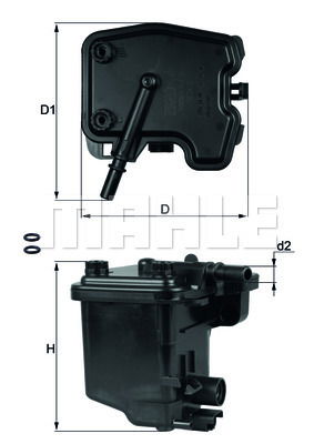 Kraftstofffilter Mahle Original KL 431D von Mahle Original