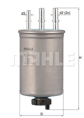 Kraftstofffilter Mahle Original KL 446 von Mahle Original