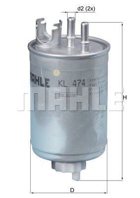 Kraftstofffilter Mahle Original KL 474 von Mahle Original