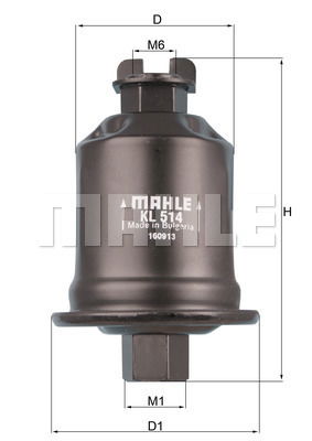 Kraftstofffilter Mahle Original KL 514 von Mahle Original