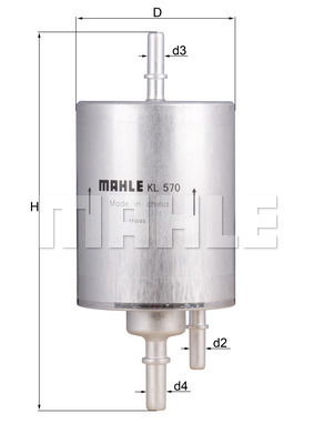 Kraftstofffilter Mahle Original KL 570 von Mahle Original