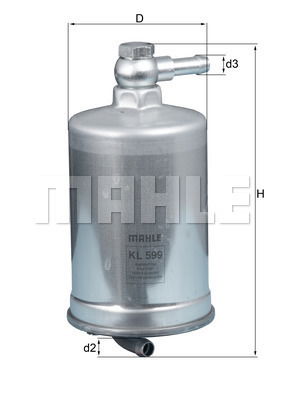 Kraftstofffilter Mahle Original KL 599 von Mahle Original