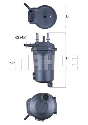 Kraftstofffilter Mahle Original KL 632D von Mahle Original