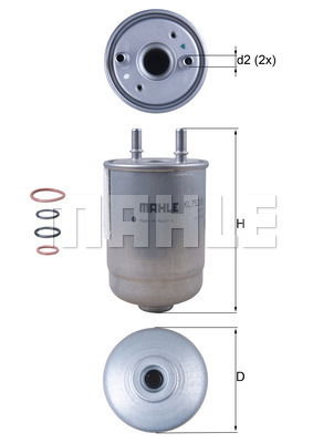 Kraftstofffilter Mahle Original KL 752/5D von Mahle Original